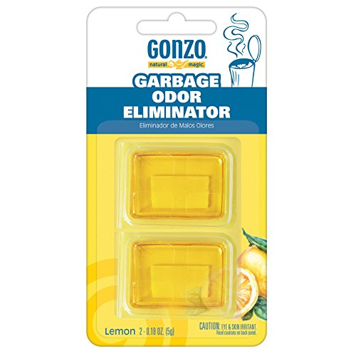 Gonzo Natural Magic Garbage Odor Eliminator - Lemon Fragrance - Absorbs and Eliminates