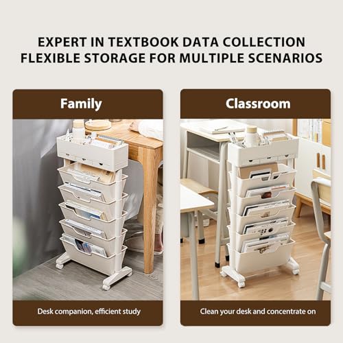 Prateleira de Exibição de Livros, Grande Capacidade, Fácil de Instalar, Estante para Escola (com 3 g