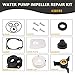 GDDGHS 438592 Outboard Water Pump Kit for Evinrude Johnson 40/45/48/50HP 2-Stroke Outboard, Water Pump Impeller Repair Kit with Housing Sierra 18-3454, 438592 433548 433549 777805