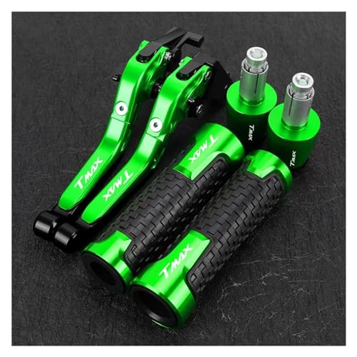 ���]�Ԃ̃n���h���o�[�G���h �K�� TMAX 560 Tech Max 500 T-MAX 530 SX DX �܂肽���ݎ��u���[�L�N���b�`���o�[�n���h���o�[�O���b�v�G���h�ɍœK(Green2)