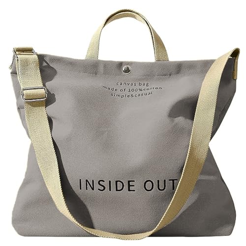 Opiniones de Bolsas de Tela para Dama del mes. 45 Bolsos de lona para mujer, Tote Bag mujer,Bolsa Crossbody de Gran Estilo Vintage Capacidad,con múltiples compartimentos,Hombro único Ajustable,para Diario...