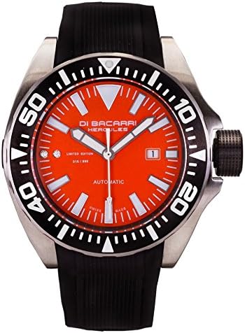 Di Bacarri Hercules Diamond Limited Edition ETA2824 Swiss Made Automatic Orange Dial No.1