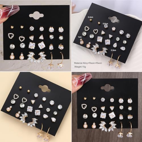46 Pieces Gold Jewelry Sets for Women Fashion Gold Plated Necklace Bracelet Earrings Rings Set Valentine Anniversary Friendship Gift For Women4