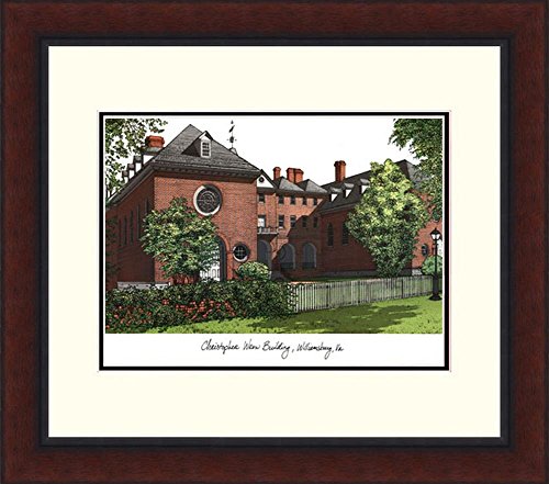 VA991LR College of William and Mary Campus Legacy Alumnus Framed Lithographic Print