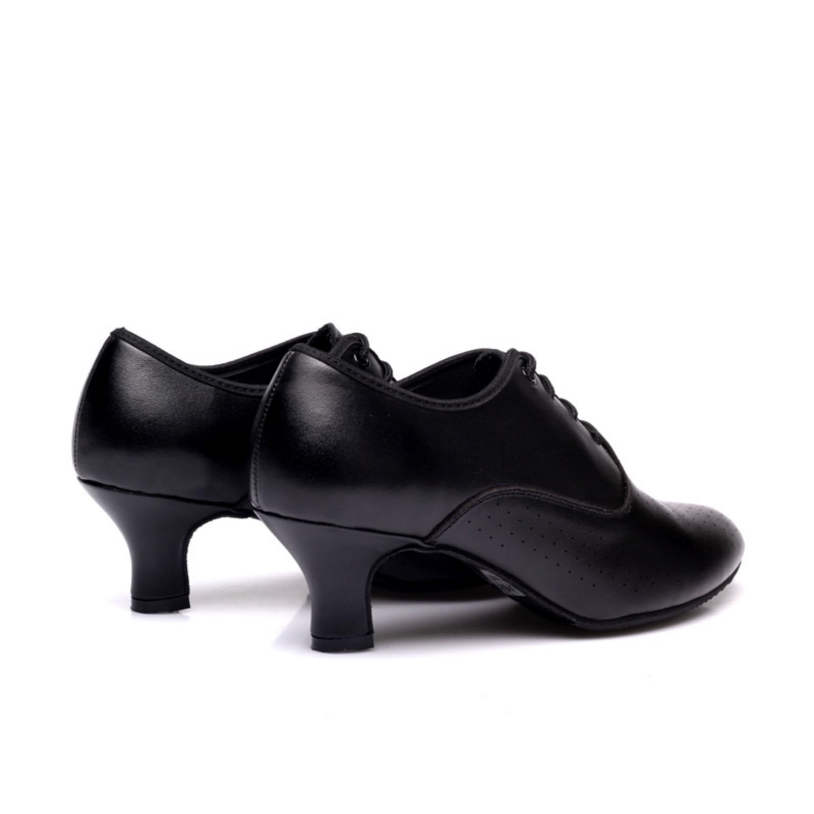 Hixingo Chaussures de Danse Grand Confort Femme Talon 5 CM, Chaussures de Danse Latine Femme Bout Fermé pour Salsa Bachata, Jazz, Latin, Standard, Rumba, Cha Cha