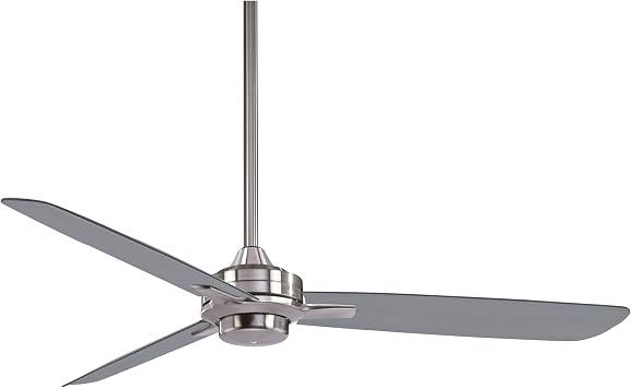 MINKA-AIRE F727-BN/SL Rudolph 52" 3-Blade Ceiling Fan in Brushed Nickel Finish with Silver Blades