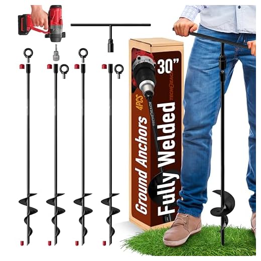 30 Inch Heavy Duty Ground Anchors Kit