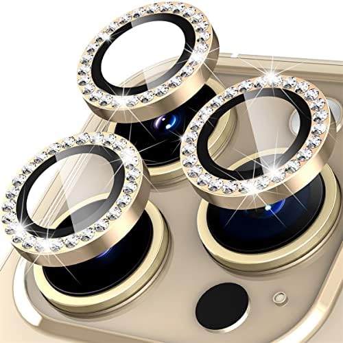 Suoman Diruite Camera Lens Protector for iPhone 14 Pro/14 Pro Max,HD Tempered Glass + Aluminum Ring Camera Protector for iPhone 14 Pro/14 Pro Max Camera Cover