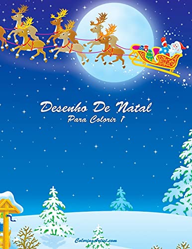Desenho De Natal Para Colorir 1 (Portuguese Edition)
