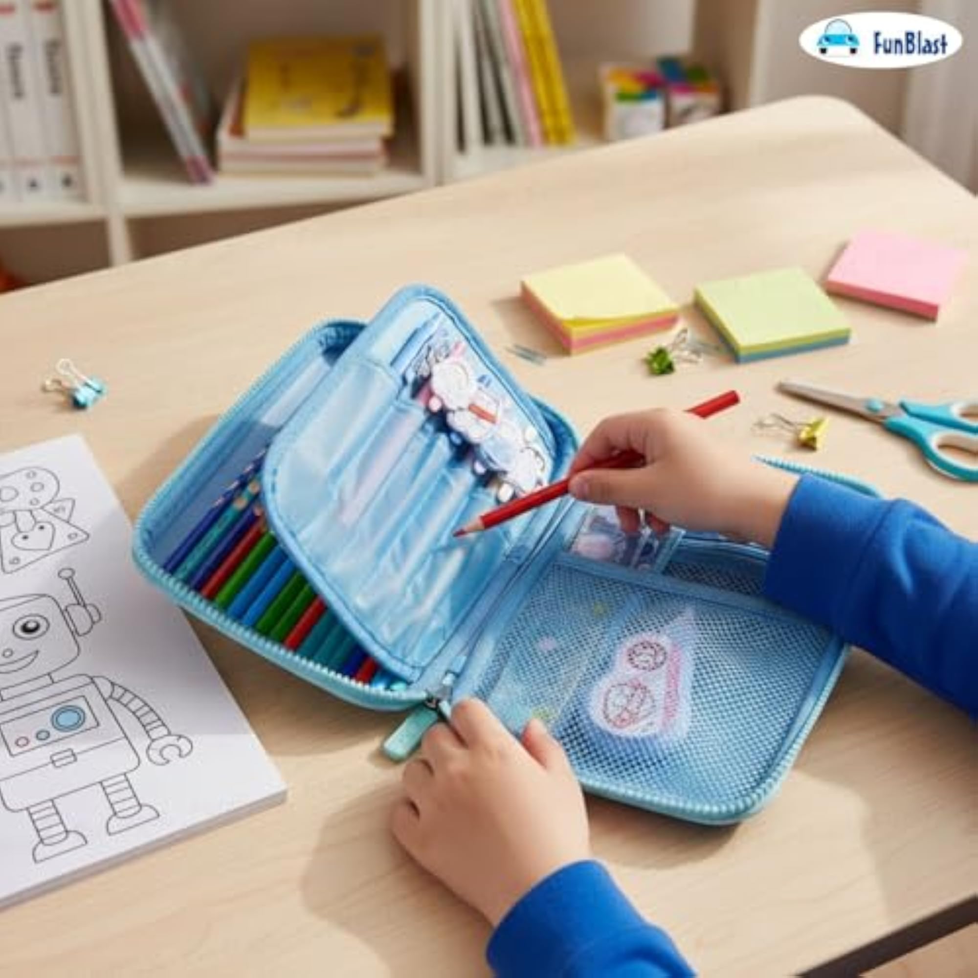 3D EVA Astronaut Pencil Case for Kids, Large Capacity