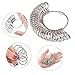 KUUQA Metal Ring Mandrel Ring Sizer and Rubber Hammer Mallet Ring Sizer Gauge Set with 2 Piece Jewelry Polishing Cloths