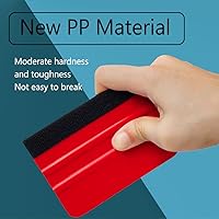 Vista 11 de 10Pcs Vinyl Squeegee Felt Edge Squeegee, Graphic Decal Scraper Applicator Tool for Car Vinyl Wrap, Window Tint, Wallpaper, Decal Sticker Black