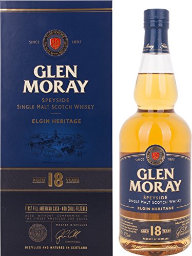 Glen Moray Elgin Heritage 18 Years Old Speyside Single Malt Scotch Whisky In Gift Box - 700 Ml Glen Moray Elgin Heritage 18 Years Old Speyside Single Malt Scotch Whisky In Gift Box - 700 Ml