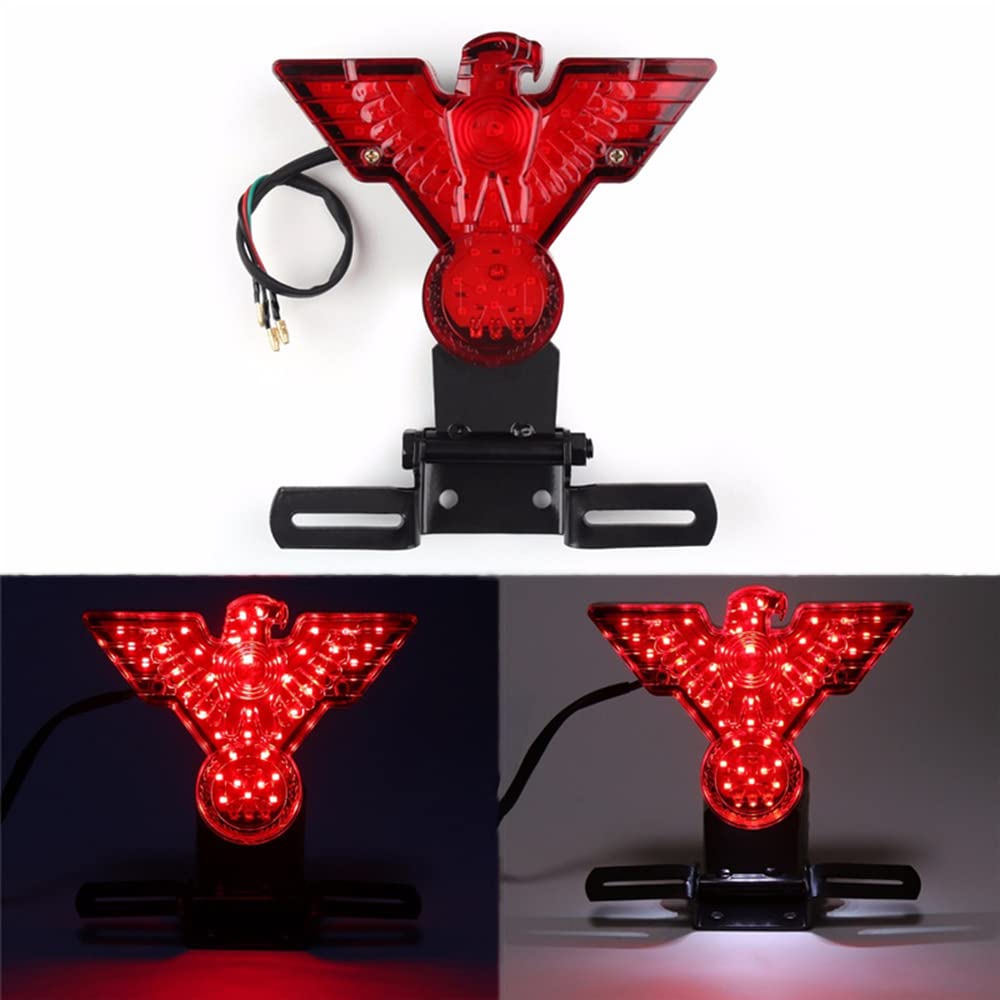 Amazon.co.jp: オートバイ ウォーバード ヒンジ付き LED リア 