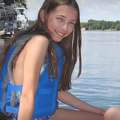 Image of Stohlquist Fit Youth Life Jacket - Coast Guard Approved, High Mobility PFD, Buoyancy Foam, Fully Adjustable for Children Around 75-125 lbs