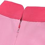 Coseaon Peach Cosplay Disfraz Niña Peach Princesa Vestido de Melocotón con Corona Guantes Varita de Mágica Difraces Halloween Navidad Carnaval 4-15 años