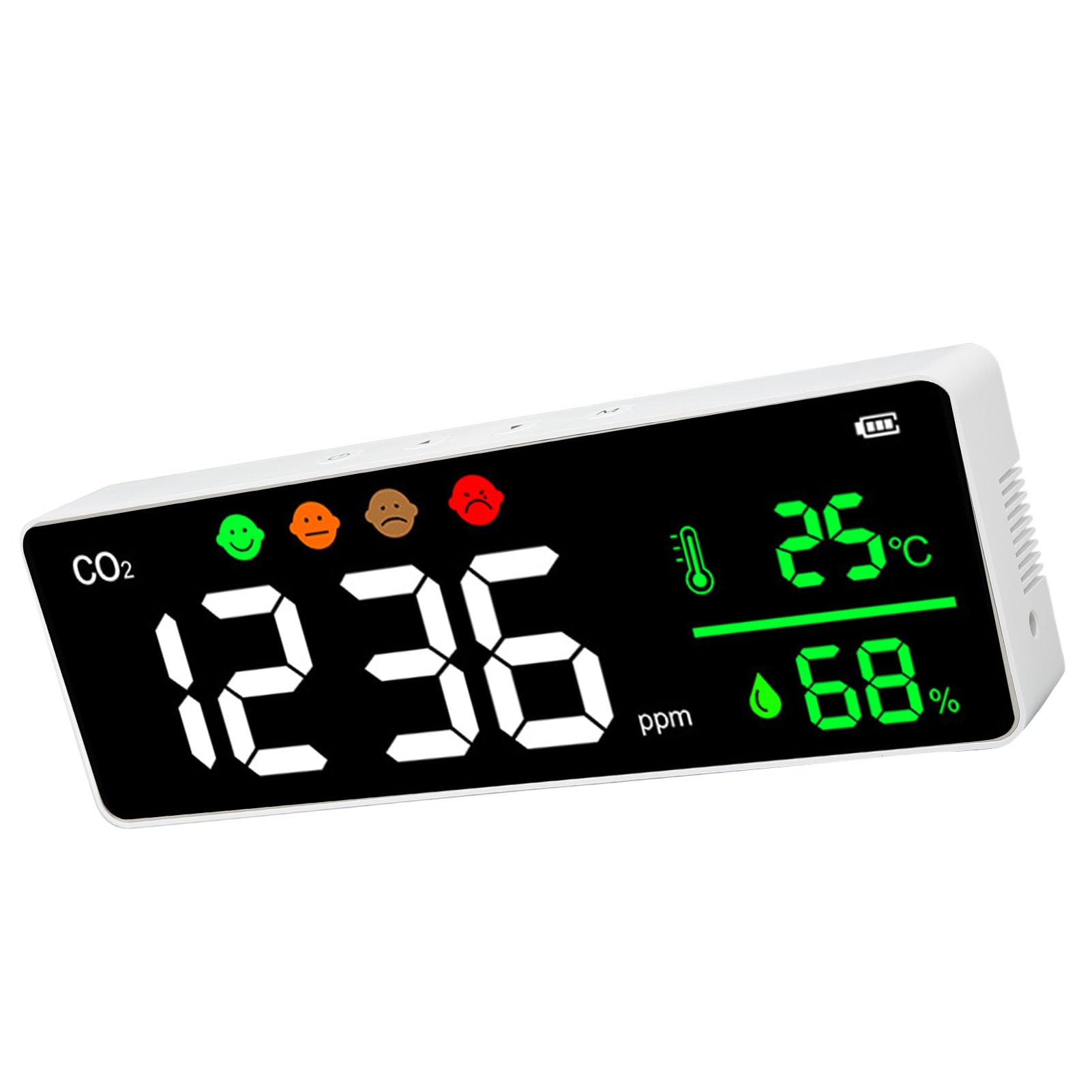 Respicefinem Mitor 33×10×4 Screen Quality Monitor Wall Mount Digital Temperature Co2 Concentration Detector Dm1306