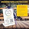 TapFive Tap Google Review Stand Tap for Instant Reviews - All Phones Compatible - Reusable Smart Tap NFC & QR - Boost Business Reviews Zappy Fast - Powered (White, 1 Stand) #1