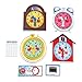 eeBoo: Time Telling Game, Develops Time Telling Skills, Learn to Read a Clock, Includes a Score Pad, 4 Clocks, and 50 Game Cards, for 2 to 4 Players, Perfect for Ages 5 and up