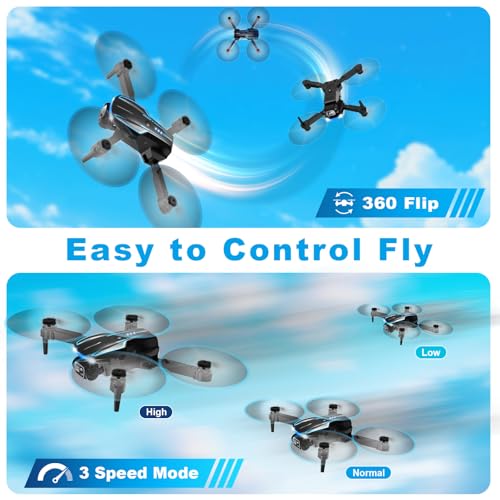 Ragpip Mini Drone With Camera, 1080P Fpv Foldable Drone With Stable Altitude Hold thumb #2
