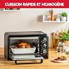 Moulinex Optimo Four Électrique Posable 19L Chaleur Tournante - 6 Modes, 240°C, Design Vintage Noir OX444810