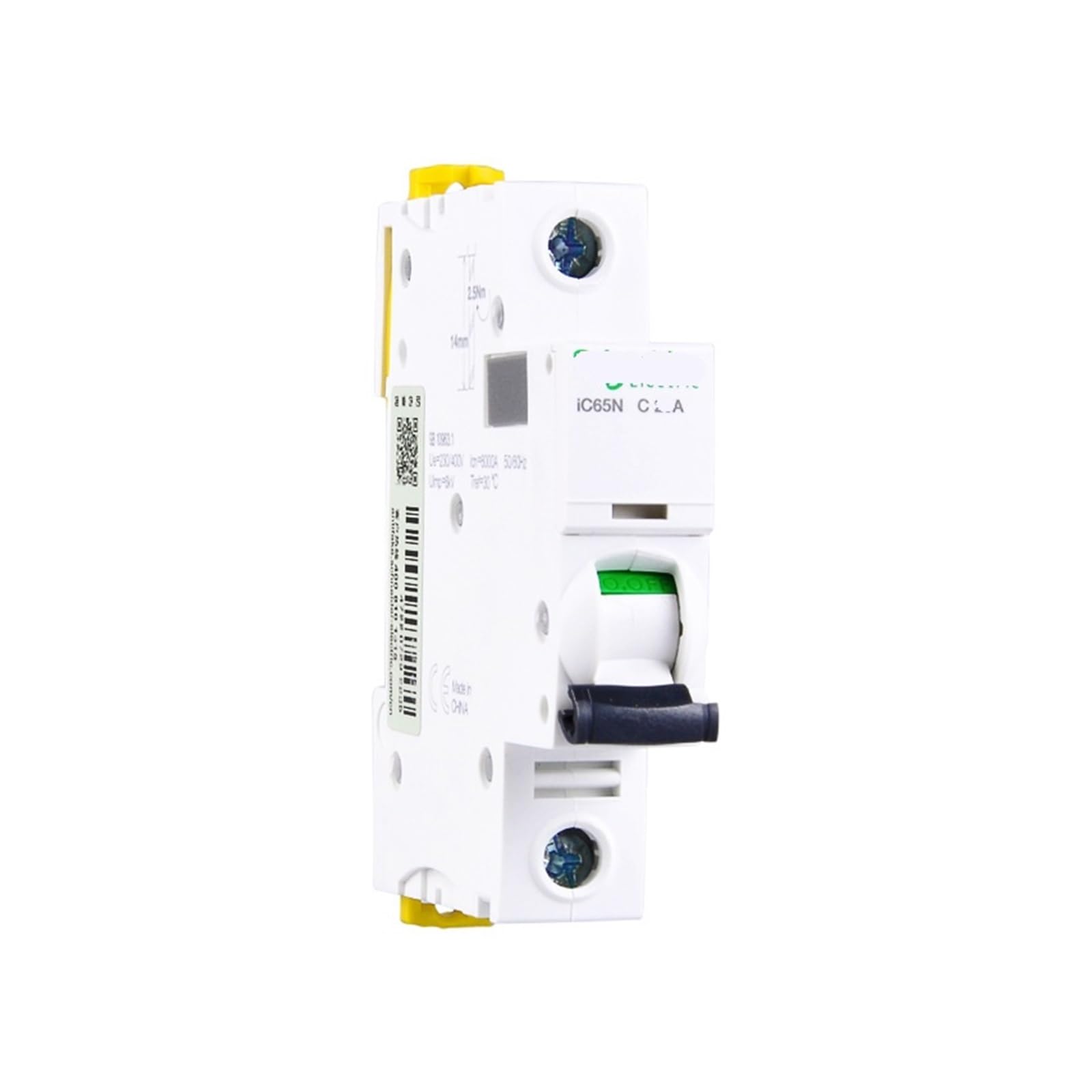 JNVFTCUX ACTI9 IC65N Small Circuit Breaker Level 1 to 63A Illuminated Micro-Breaker Switch(IC65N-C25A/1P)