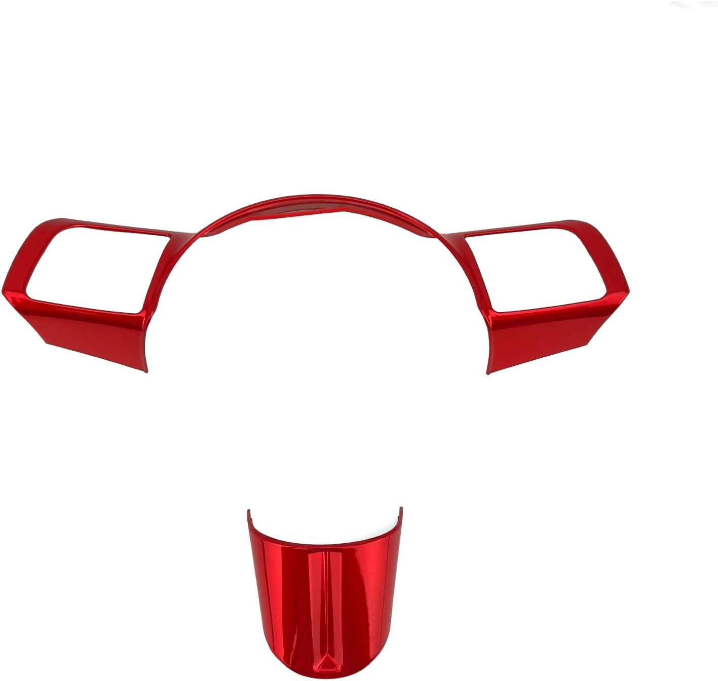 Steering Wheel Button Frame Cover Compatible with Hyundai Sonata 2025 Hyundai Kona 2024-2025 Hyundai Tucson 2025 Accessories (Red)(Not Suitable for N line)
