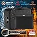 ENGPOW Fireproof Document Bag with Lock,File Organizer Set with Zipper Money Case,5 Layers Protection Fireproof Safe Storage for Important Documents,Passport,Laptop,14.2