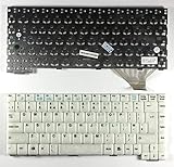 Facile à monter Keyboards4Laptops Royaume-Uni Blanc Clavier pour Ordinateur Portable (PC) de Remplacement Compatible avec Fujitsu Siemens K001727J1