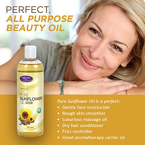 Life-Flo Carrier Oil | 16Oz (Pure Sunflower Oil) #TOP3
