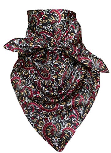 Preisvergleich Produktbild Wyoming Traders Calico Western Cowboy Buackaroo Schal - Schwarz - Large