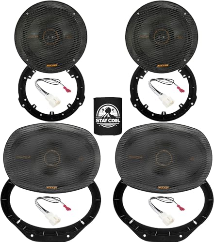 KICKER Speakers 6.5 & 6X9 inch for Ford F-150 2015-2024 Upgrade Kit - 2 Pairs of KS Series with Adapters and Harness