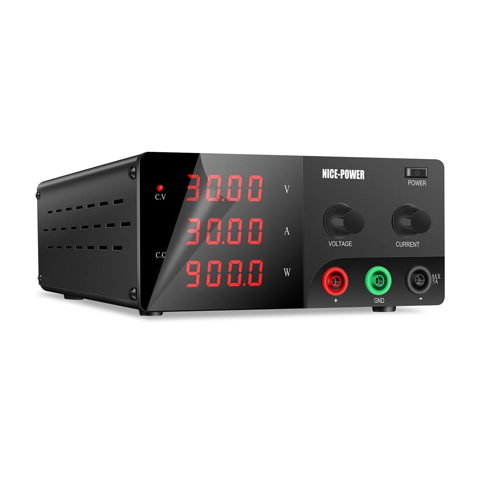 JJKKOZVQF RS232 Programmble 450W-1200W Bench Regulated Power Supply Adjustable Laboratory Power Supply 30V 60V 100V 110V 120V 200V 10A 20A(100V5A 500W,220 V)