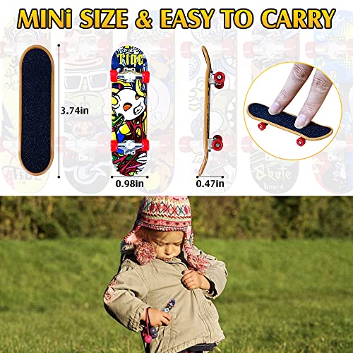econoLED Mini Finger Skateboard, Finger Skateboards for Kids, 12PCS Finger Boards Set Creative Fingertip Movement Board Finger Sports Party Favors Novelty Toys and Gifts - Thumbnail 2