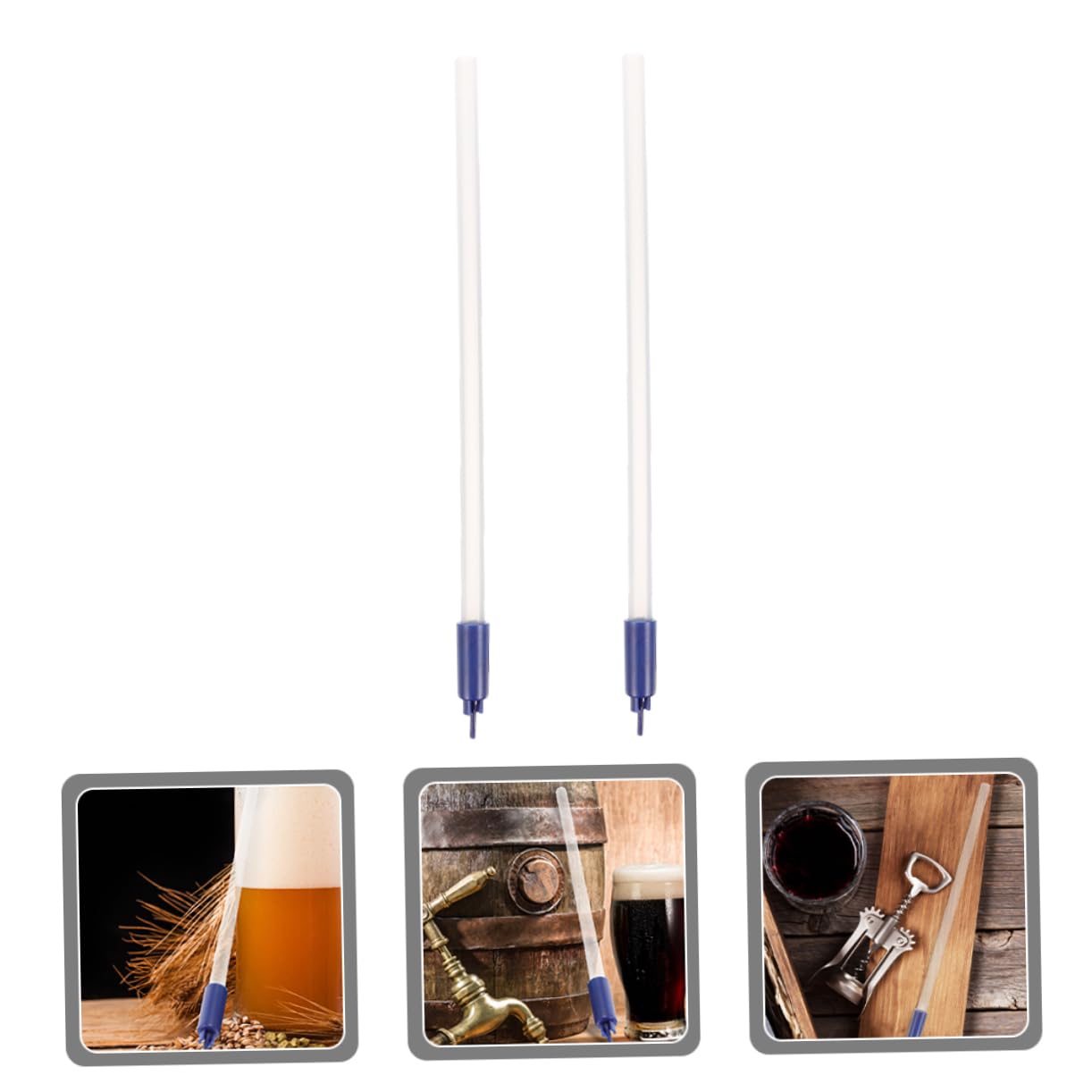 OFFSCH 2pcs Sturdy Plastic Bottling Wands Wine Bottling Filler for Beer Homebrew Easy to Use