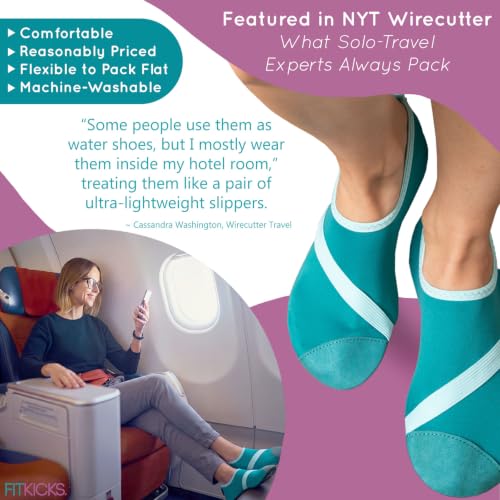 Image of FITKICKS Original Women's Foldable Active Lifestyle Minimalist Footwear Barefoot Yoga Sporty Water Shoes