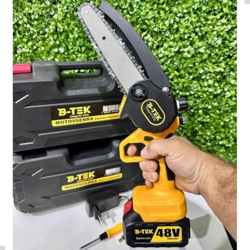 Motosserra Bateria Portátil Elétrica 48v Poda Corte Sabre 6