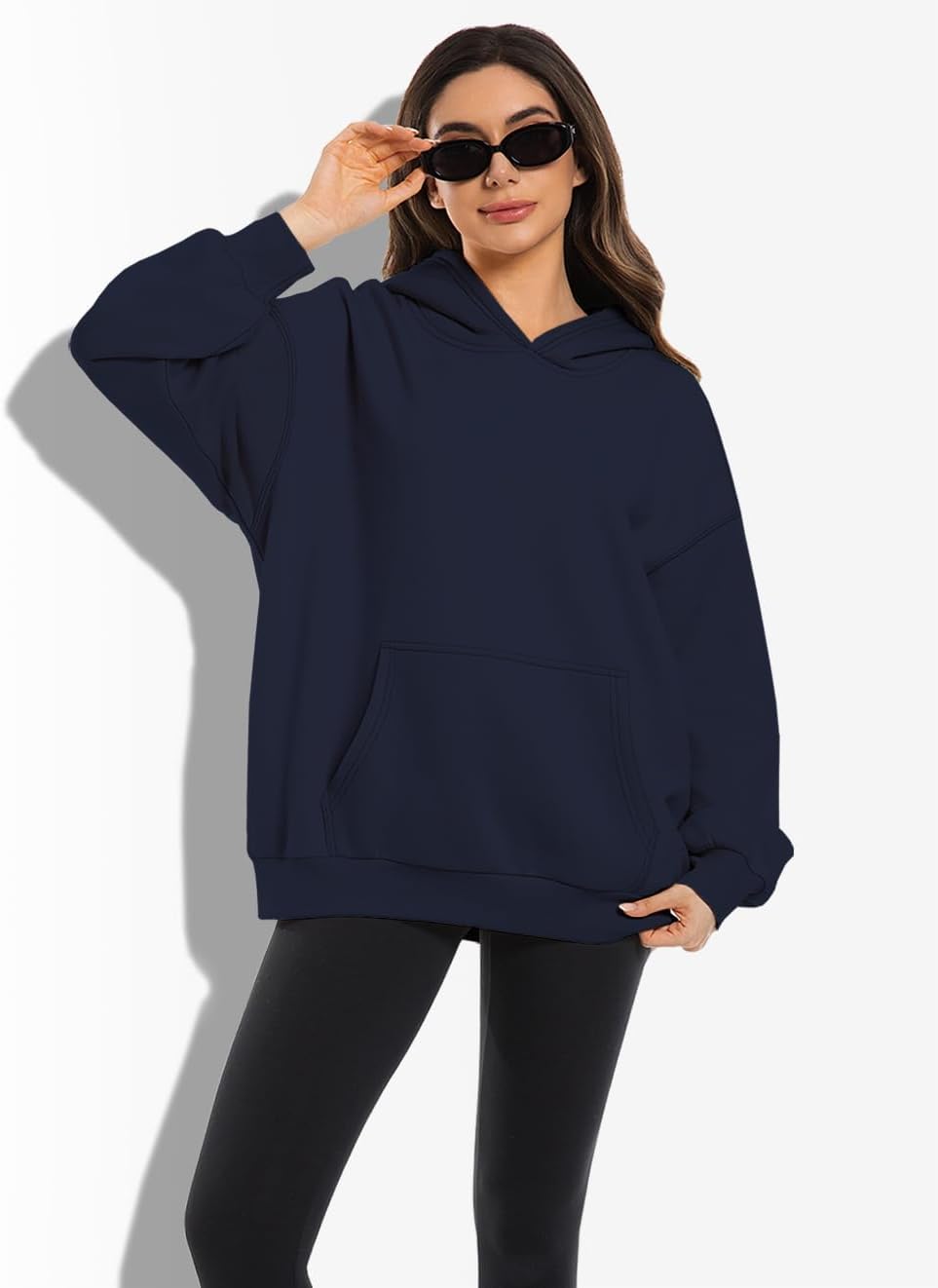 2 Pack Womens Oversized Hoodies Sweatshirts Fleece Hooded Pullover Tops Sweaters Casual Comfy Fall Fashion - Image 3