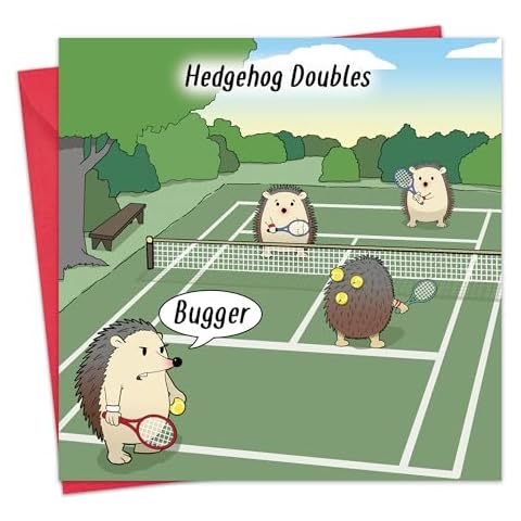 Twizler Funny Tennis Birthday Card for All Cover