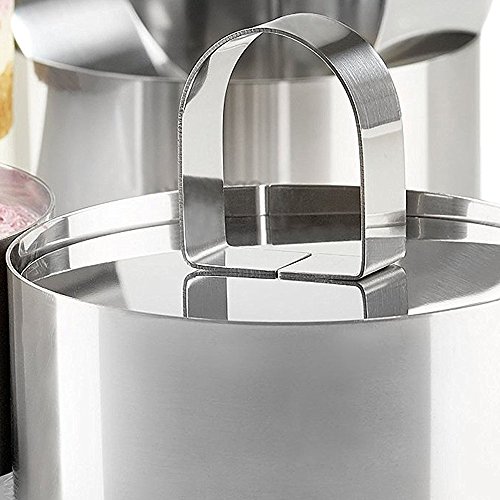 Onedone Cake Ring Molds Stainless Steel Ring Molds For Cooking Pastry Rings Cake Mousse Mold With Pusher,3.15In Diameter, Set Of 6, Mother's Day Gift #TOP2