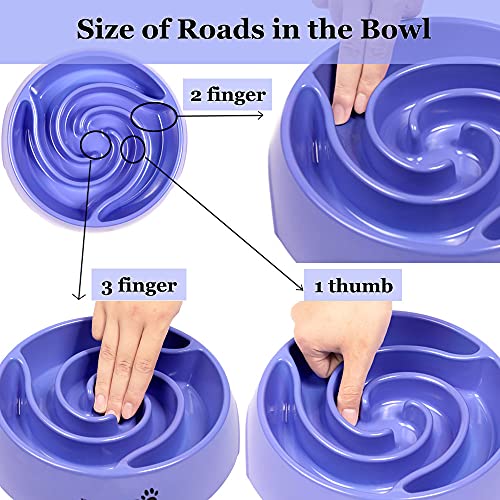 Petduro Slow Feeder Dog Bowls For Large Dogs 4 Cups - Heavy Duty Dog Food Bowls For Medium Sized Dog - Maze Puzzle Slow Feeding Dog Bowl Accessories Stuff To Slow Down Eating For Fast Eaters #TOP6