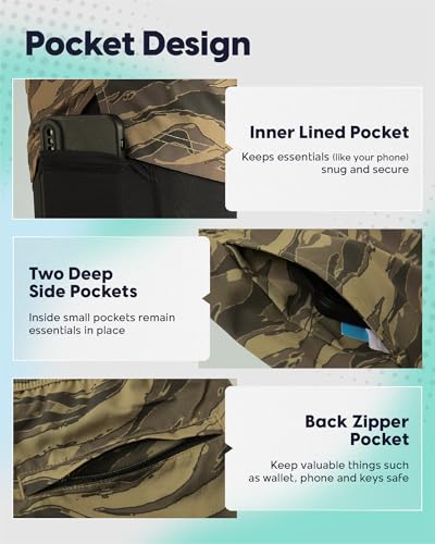 Image of maamgic Mens Workout Shorts 2 in 1 Stretch 5 inch / 7 inch Gym Shorts Running Shorts with Compression Liner Zip Pocket