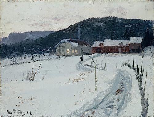 Peinture murale Ferme Verte Upper Maja pour habiller un grand mur de salon
