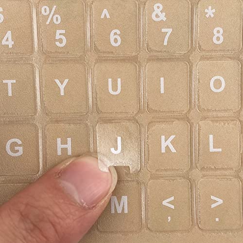 KEANBOLL 2PCS Stickers Transparentes para Teclado Inglés miniatura 3