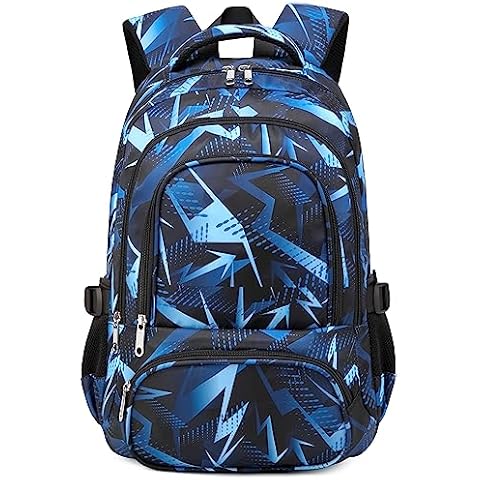 BLUEFAIRY Kids Backpack for Boys Elementary Primary Middle School Bags for Child Bookbags Back to School Gifts with Tablet Sleeve Large Compartment Mochila Para Niños Age 6-10 Aegean Blue Cover