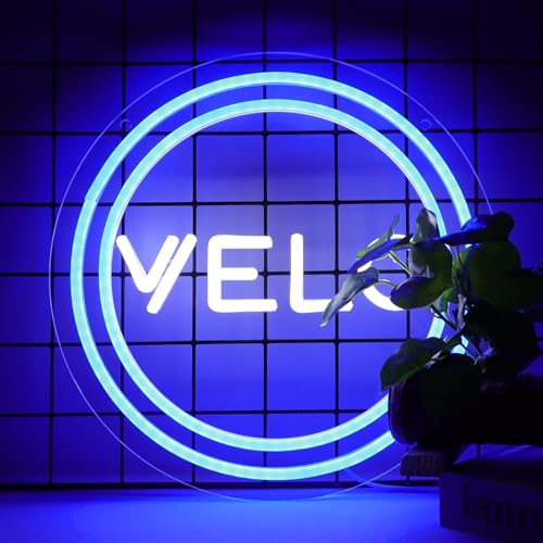 Image of Velo Neon Sign for Smoke Shop or Man Cave Decor,Bright Led Advertising Display for Smoking Lounge or Vape Shop,Easy Hanging,5V USB.