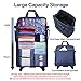 Hanke Suitcases with Wheels Expandable Foldable Luggage Bag Suitcase Collapsible Rolling Travel Bag Duffel Bag for Men Women Lightweight Suitcases without Telescoping Handle, Blue