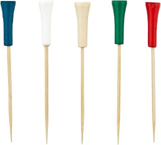 Restaurantware 4 Inch Golf Tee Cocktail Picks 1000 Sturdy Food Picks - Durable Bamboo Wood Skewers For Sports Themed Parties And Events Birthday Restaurant Or Office Party Supplies