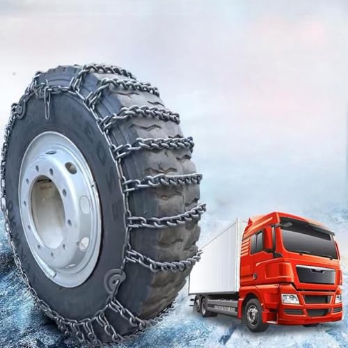 YAGOLD Tire Traction-2pcs Snow Chains for Semi Trucks Snow Chains for Tires Universal Metal Tire Chains for SUV Trucks Pickup Trucks Semi Trucks Van Trucks ATV Light Truck 10.00-20 9mm 9.00-20