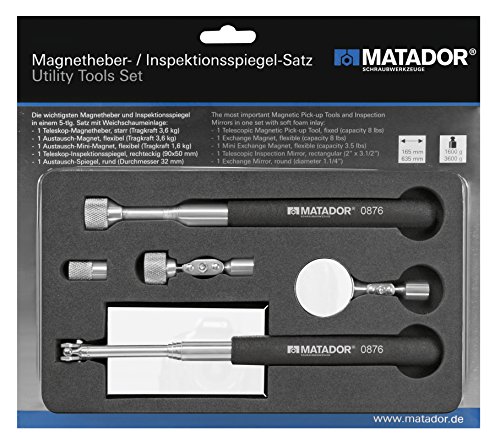 Miroir de positionnement Matador 0002 avec tête magnétique orientable